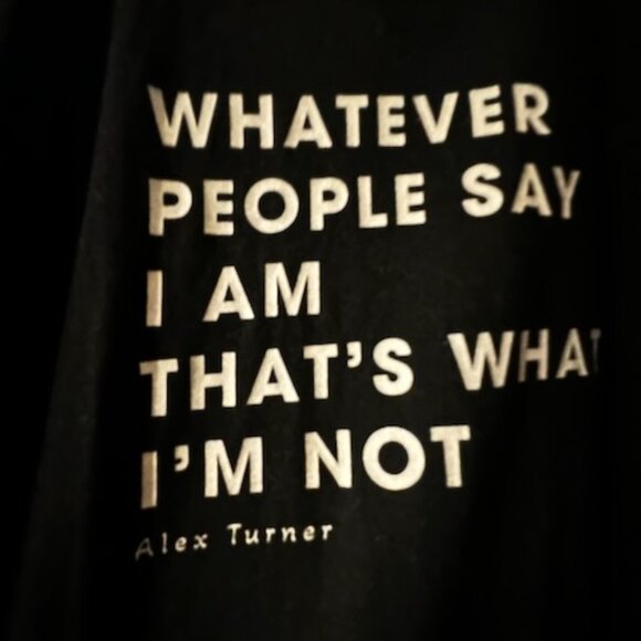 Arctic Monkeys Alex Turner Whatever You Say tshirt - Picture 2 of 2